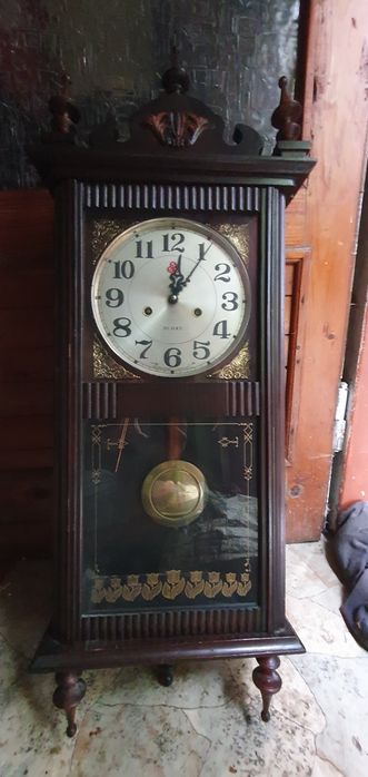 Zegar skrzynkowy, skrzyniowe nakręcany 555 Shanghai #vintage #retro