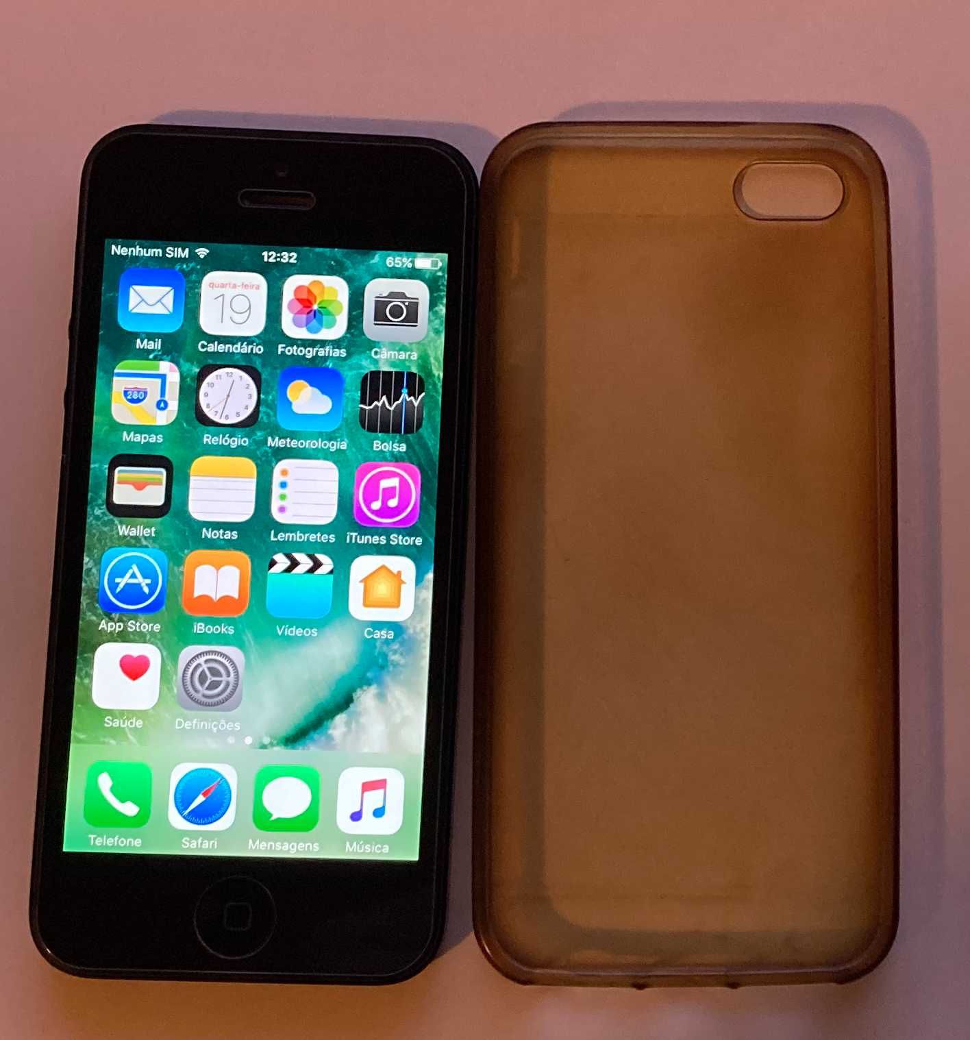 IPHONE 5 PRETO E CHUMBO 32GB Usado Bloqueado Vodafone