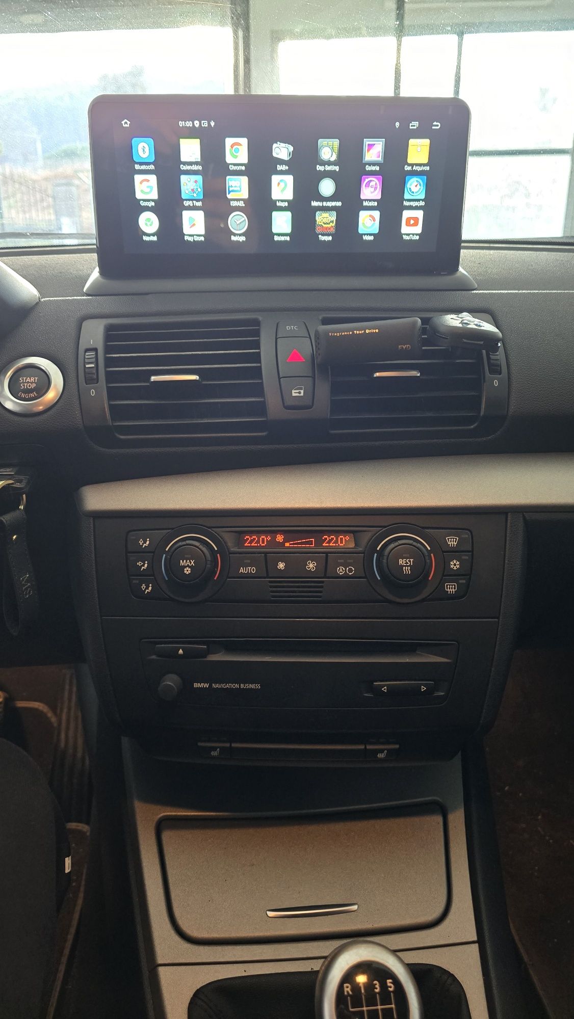 Tela Android 13 com GPS BMW E81 E82 E87 E88 + Idrive incluido