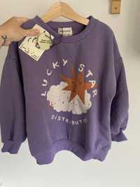 NOWA bluza oversize z nadrukiem Lucky Star jak Bobo Choses 122