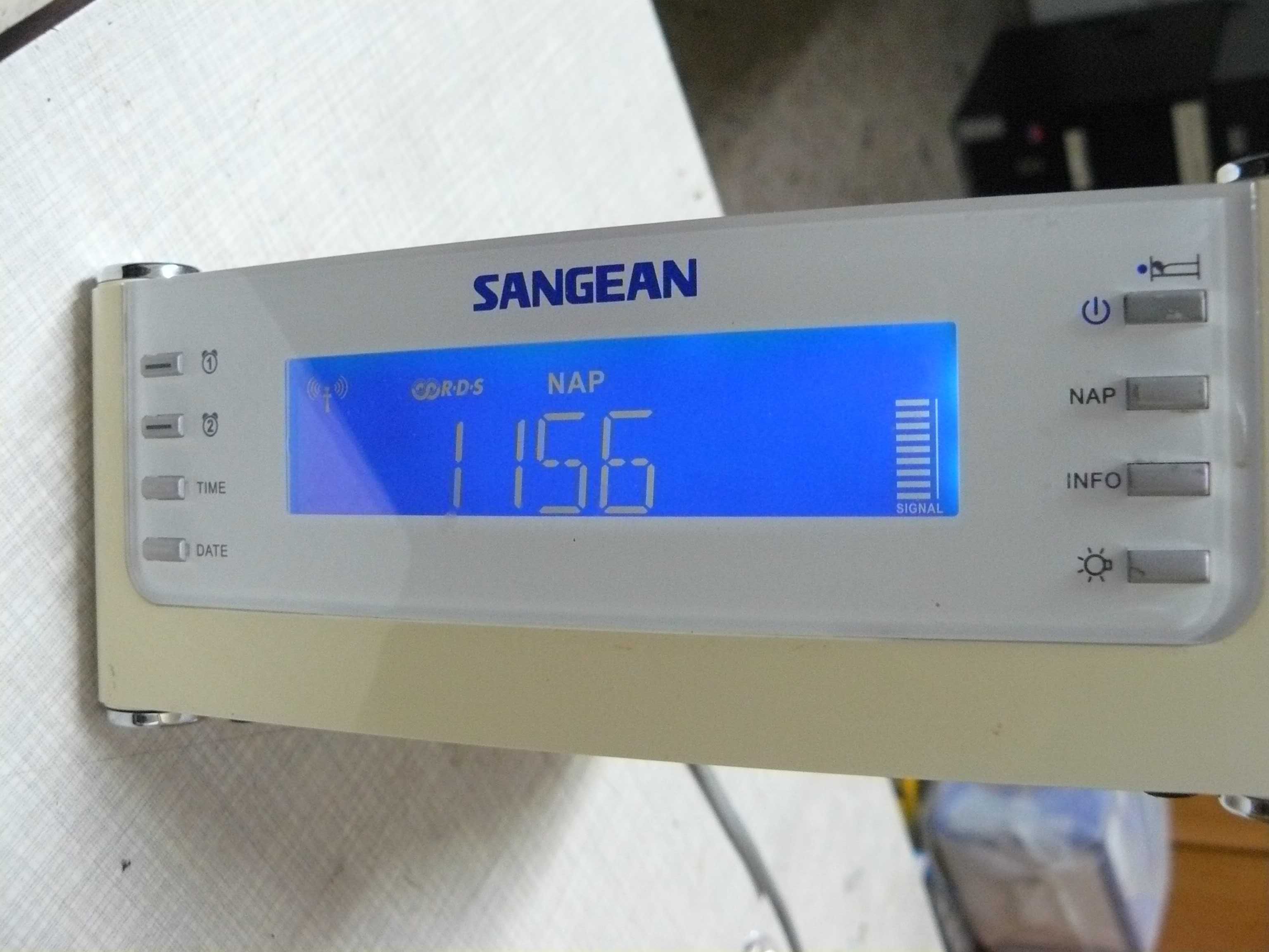 Super Sangean z 2 budzikami TxT Rds wyświetlacz Dimmer zegari inne