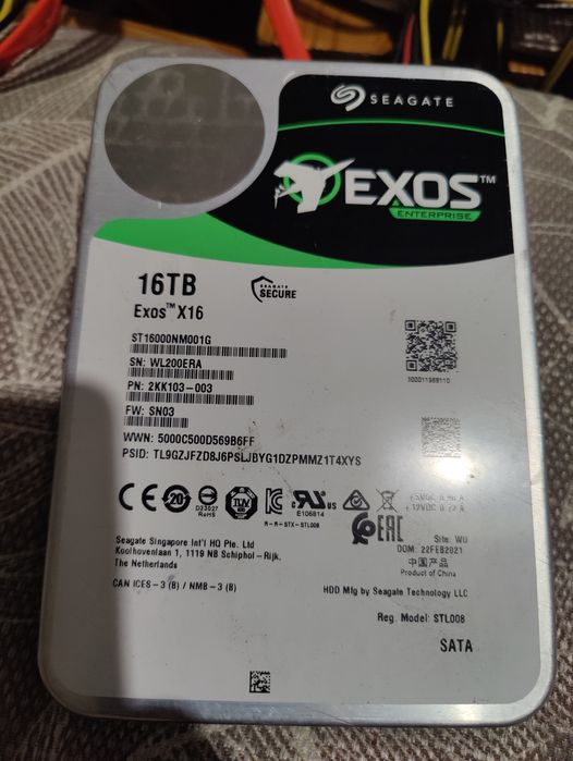 Жорсткий диск Seagate Exos X16 SATA 16 TB (ST16000NM001G)