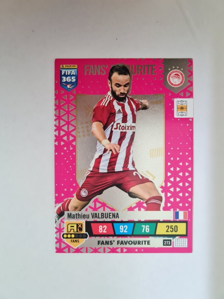 Karta piłkarska ADRENALYN XL 273 Mathieu Valbuena