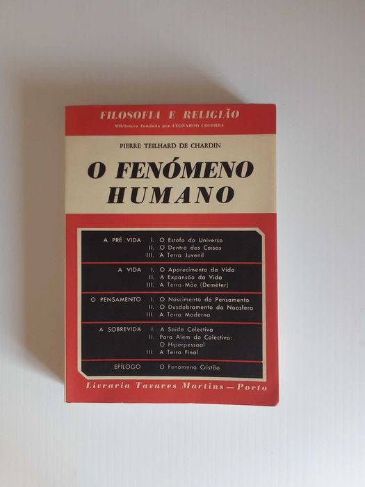 Livro "O Fenómeno Humano", de Pierre Teilhard de Chardin
