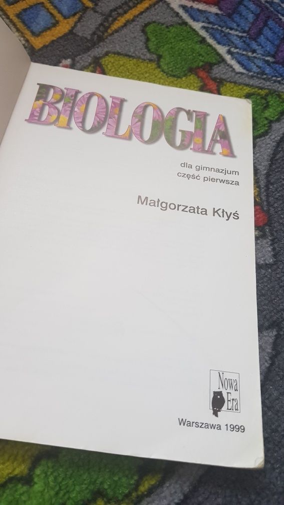 Biologia dla gimnazjum część 1 Wydawnictwo Nowa Era Małgorzata Kłyś