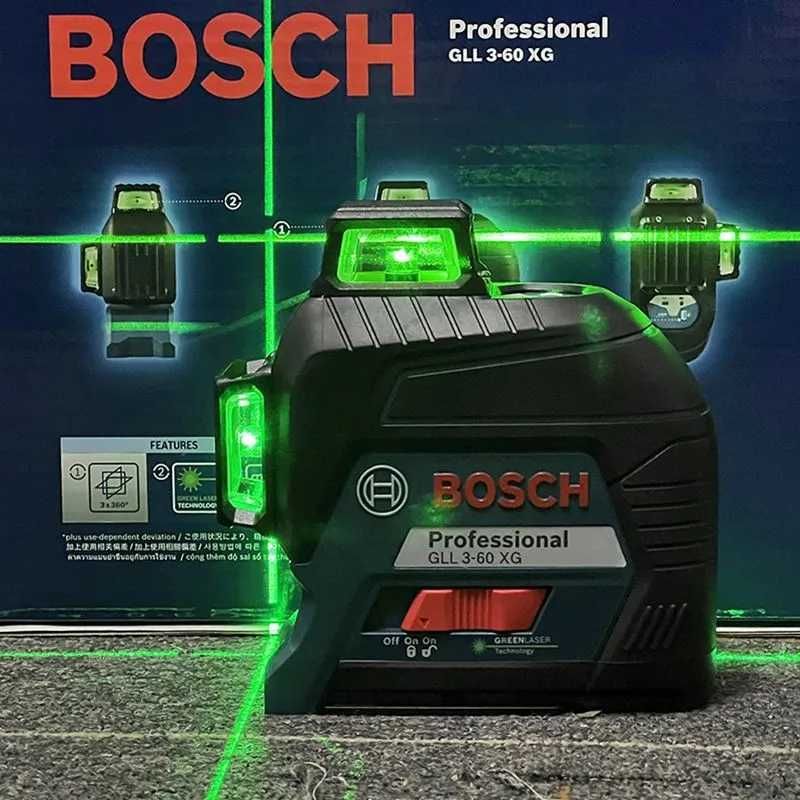 Лазерний рівень/нівелір Bosch - 3D(12 ліній) / Зелений промінь