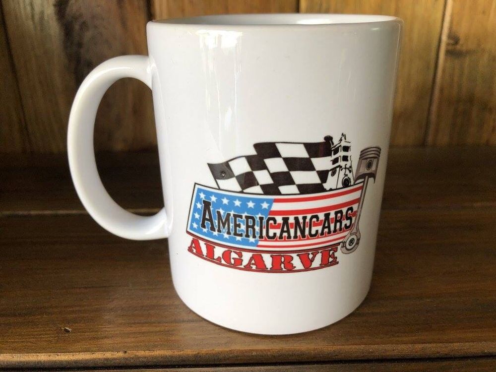 Caneca Americancars Algarve Mustang Hot Rod Dodge HUMMER Cadillac GMC