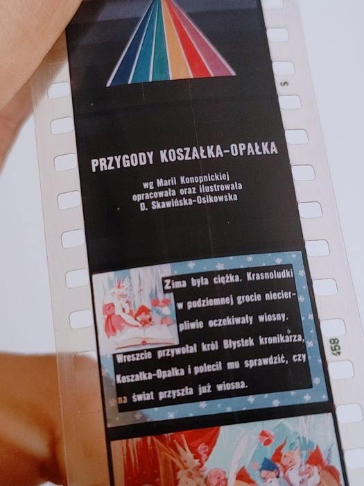 Bajka na kliszy PRZYGODY KOSZAŁKA OPAŁKA bajka na rzutnik prl