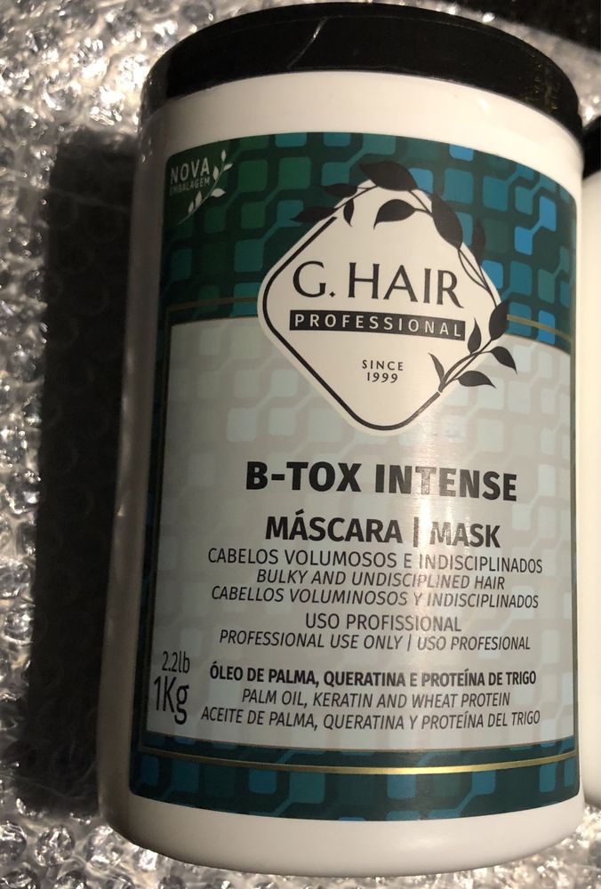 Inoar G.Hair B-Tox Intense 1 kg Maska Botoks do Włosów