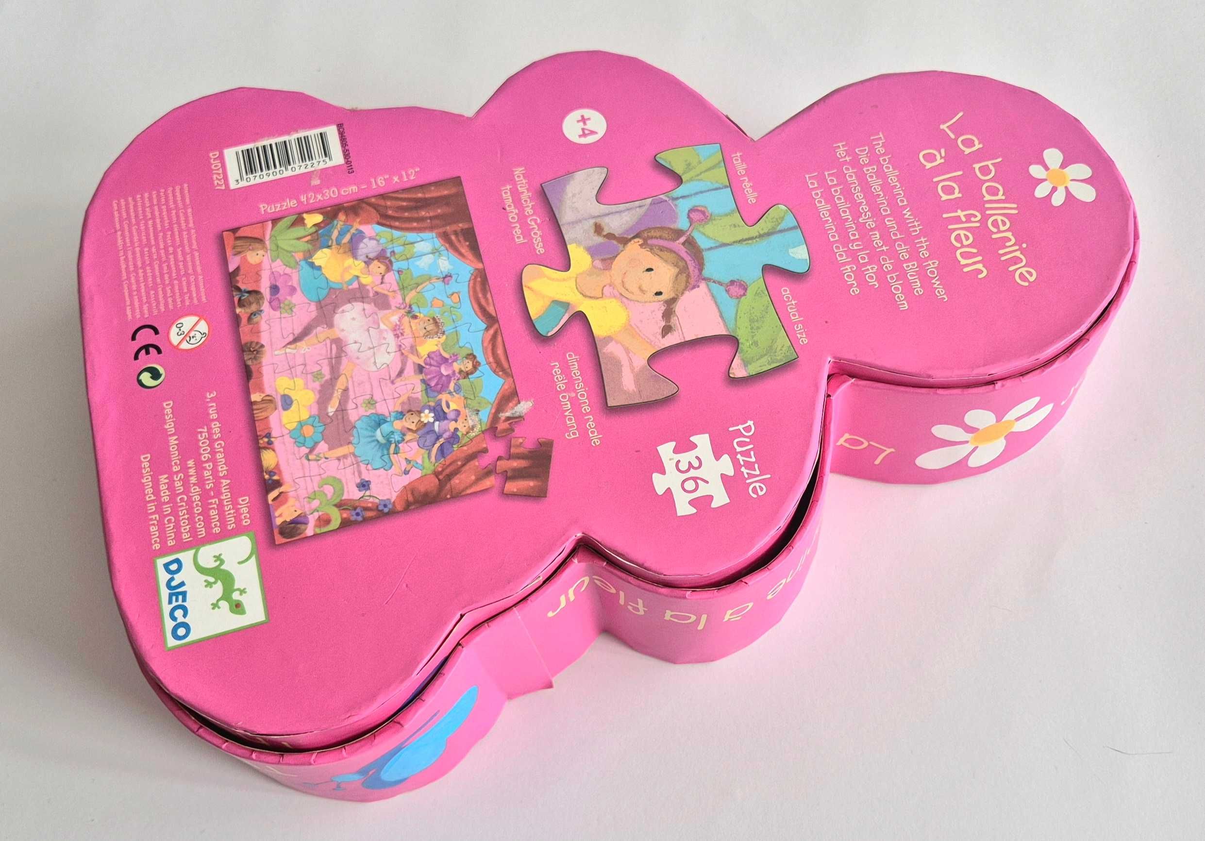 DJECO, Puzzle dla dziewczynki, Baletnica z kwiatem