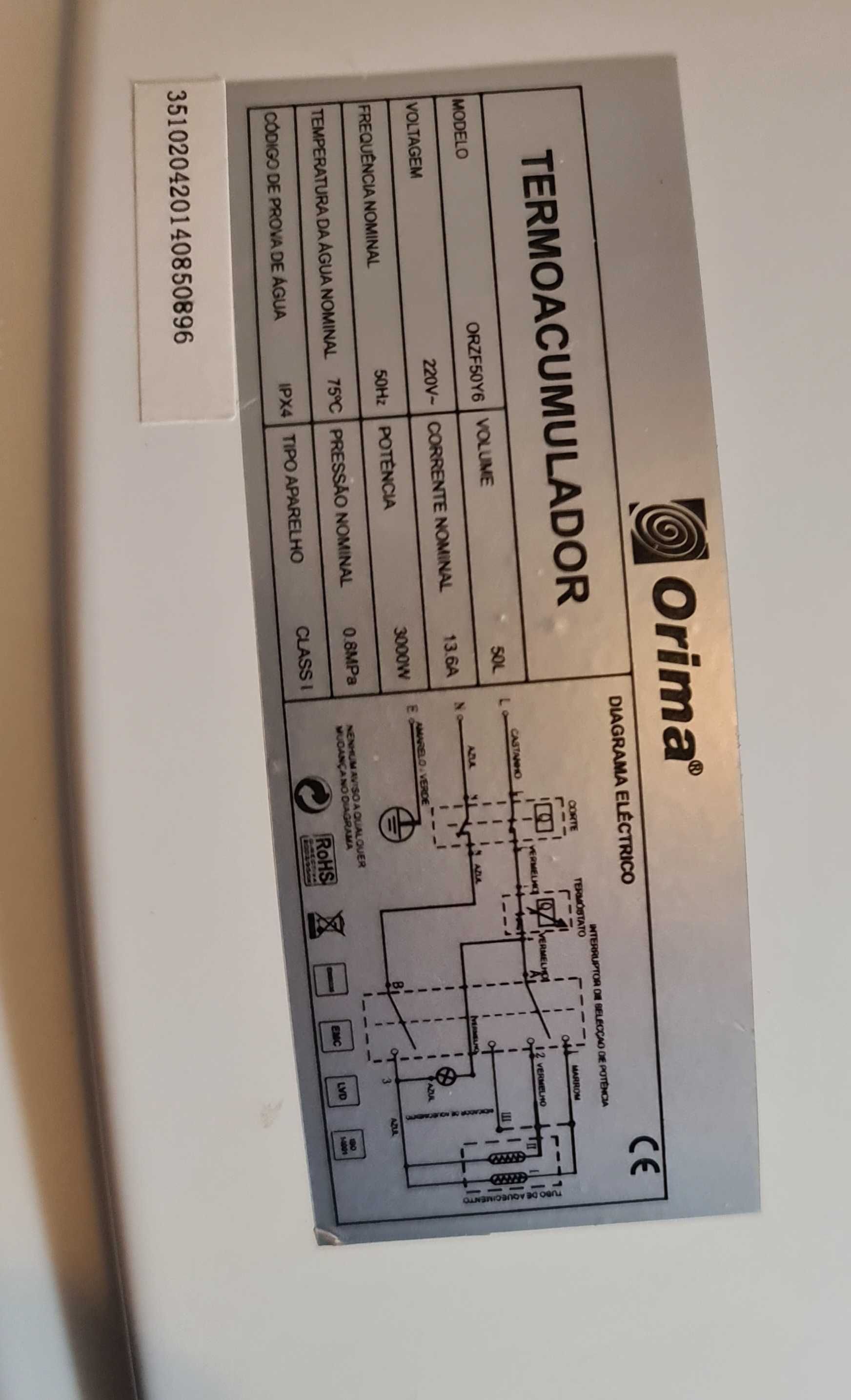 Termoacumulador de 50 Litros ORIMA