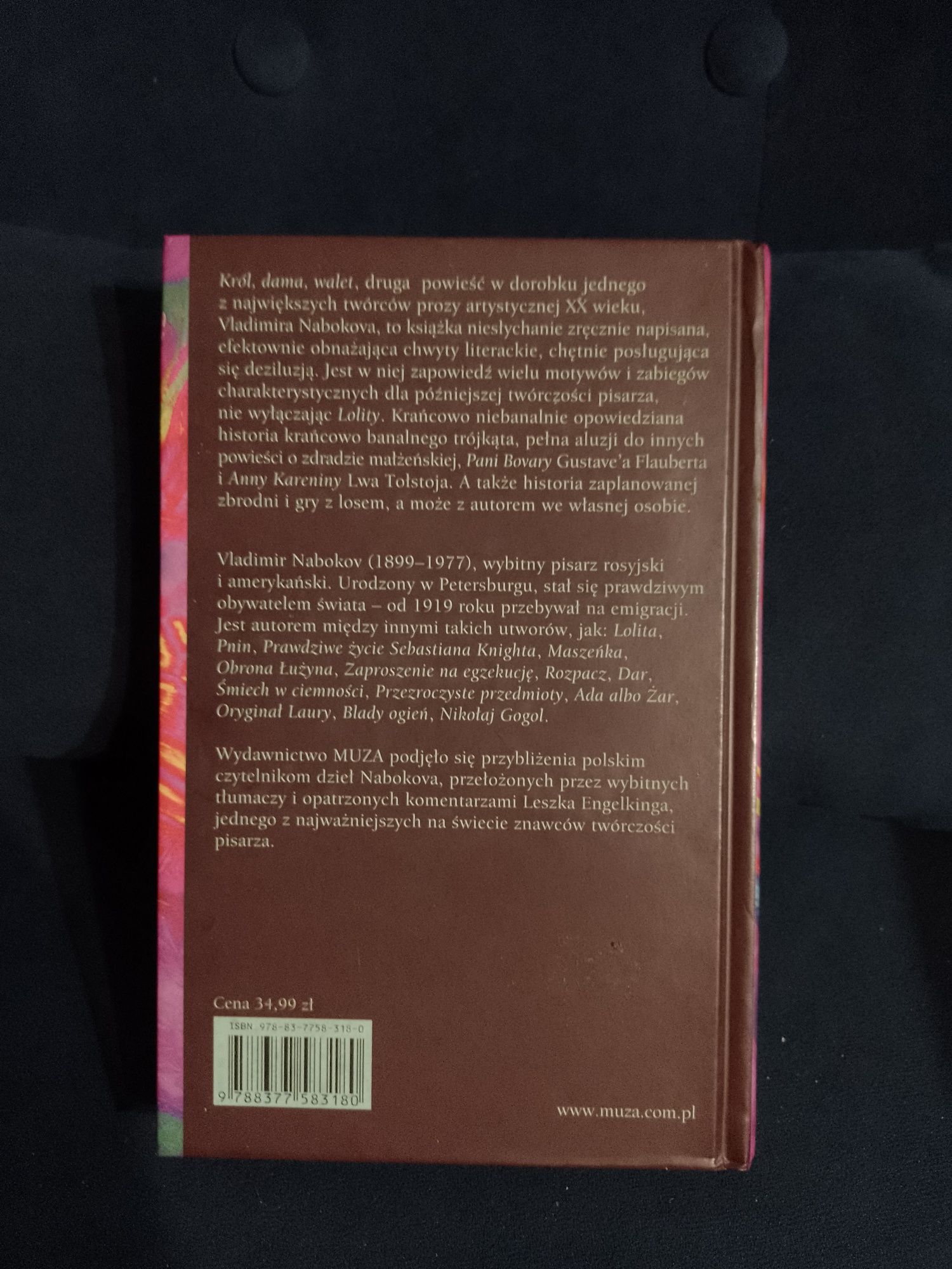 Król, dama, walet - Vladimir Nabokov (Wydawnictwo Muza)