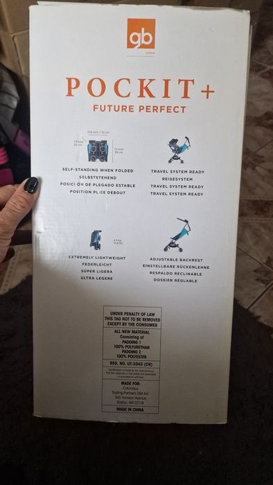 Wózek spacerowy GB Pockit+Future Perfect.Najmniejszy na świecie!
