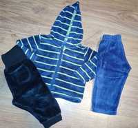 7 szt zestaw pajacyki, dres 0 -6 m-cy