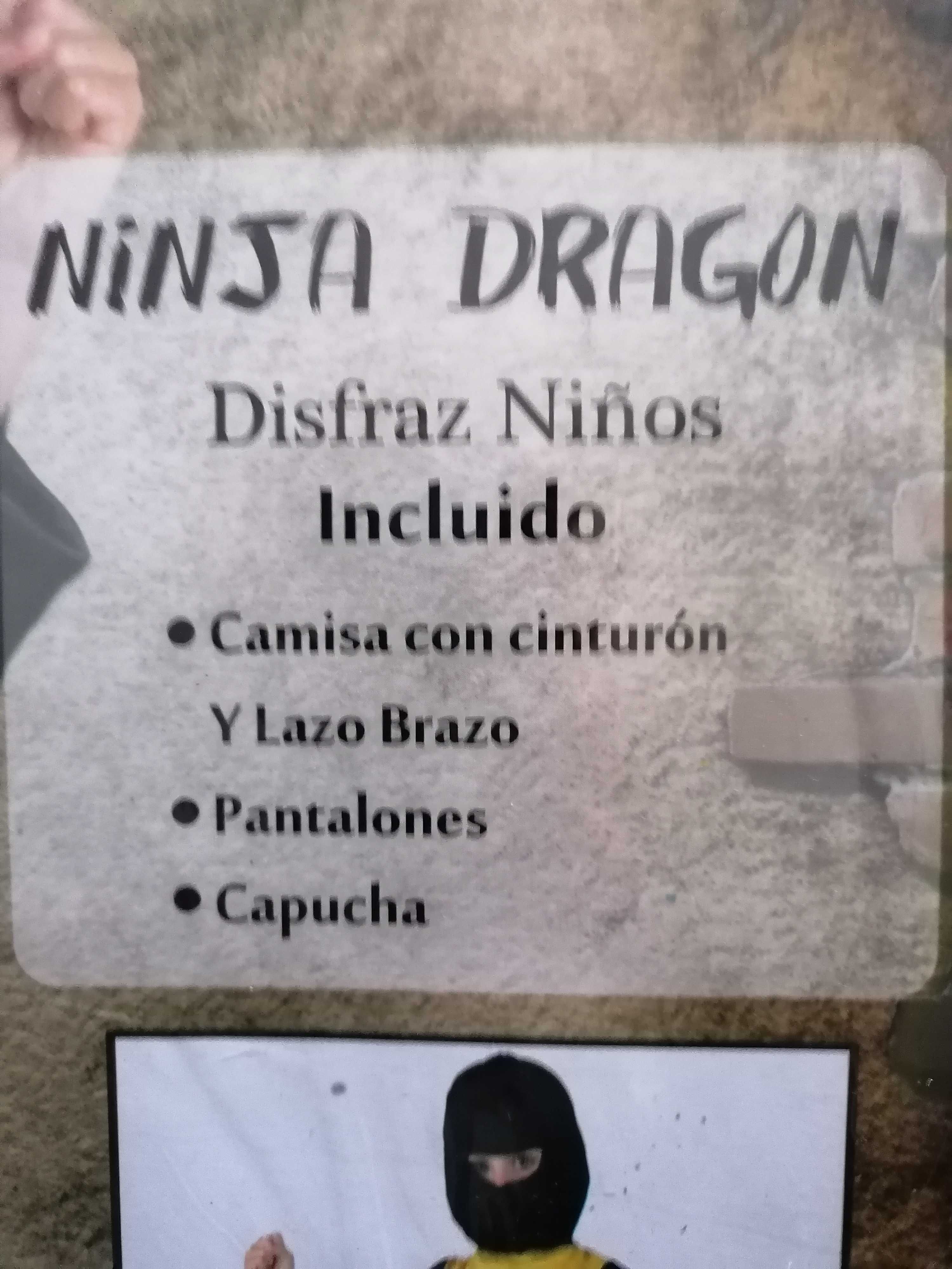 Fato carnaval "Ninja" 6/7 anos