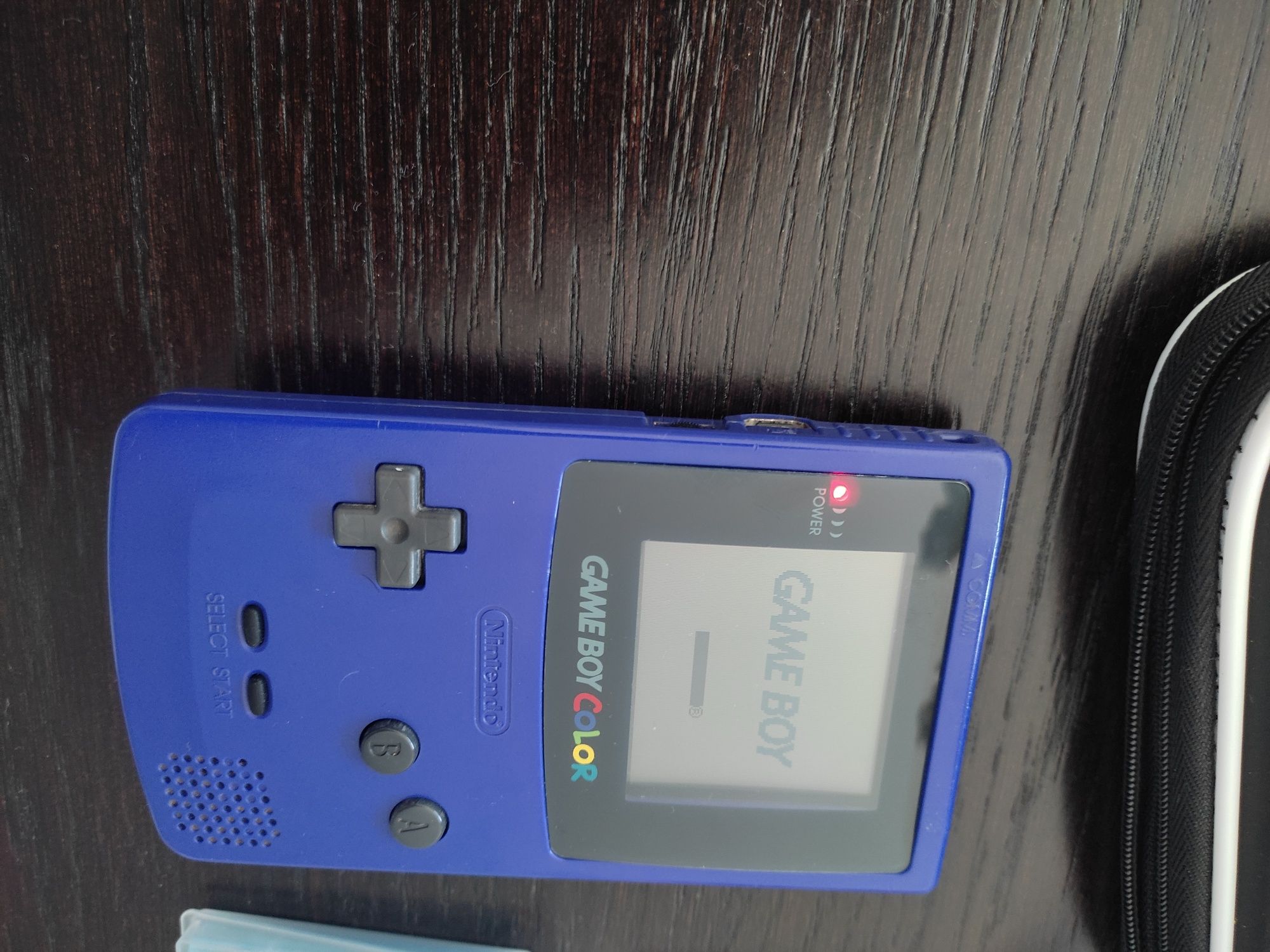 Pack Gameboy color roxo com 7 jogos Pokémon cabo link e bolsa