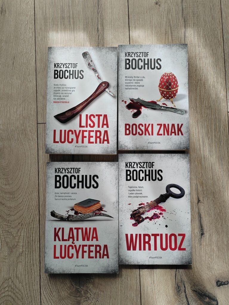 Krzysztof Bochus - Lista Lucyfera,Boski Znak,Klątwa Lucyfera,Wirtuoz