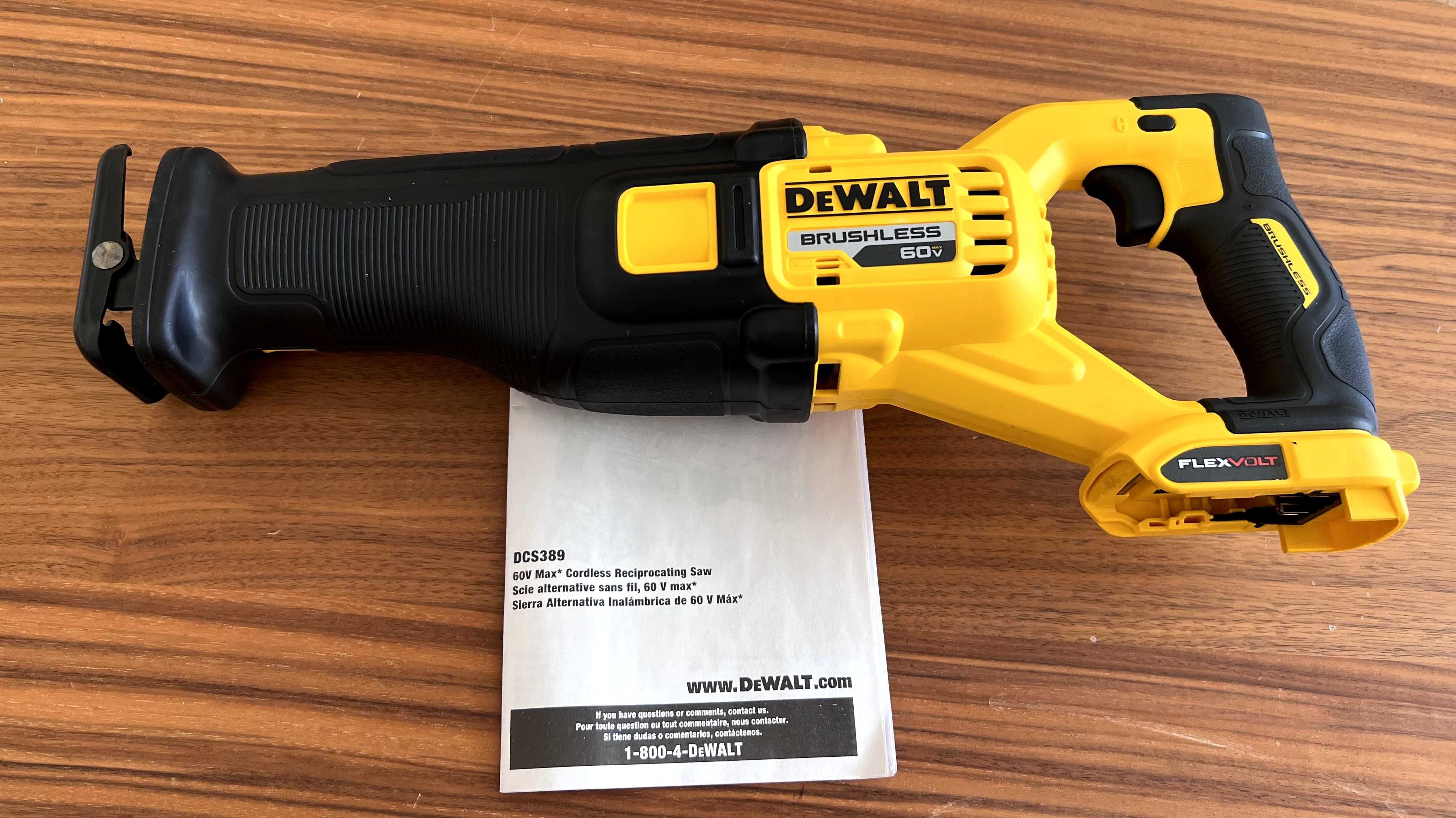 Безщіткова шабельна пила DEWALT DCS389B FLEXVOLT 60V MAX*
