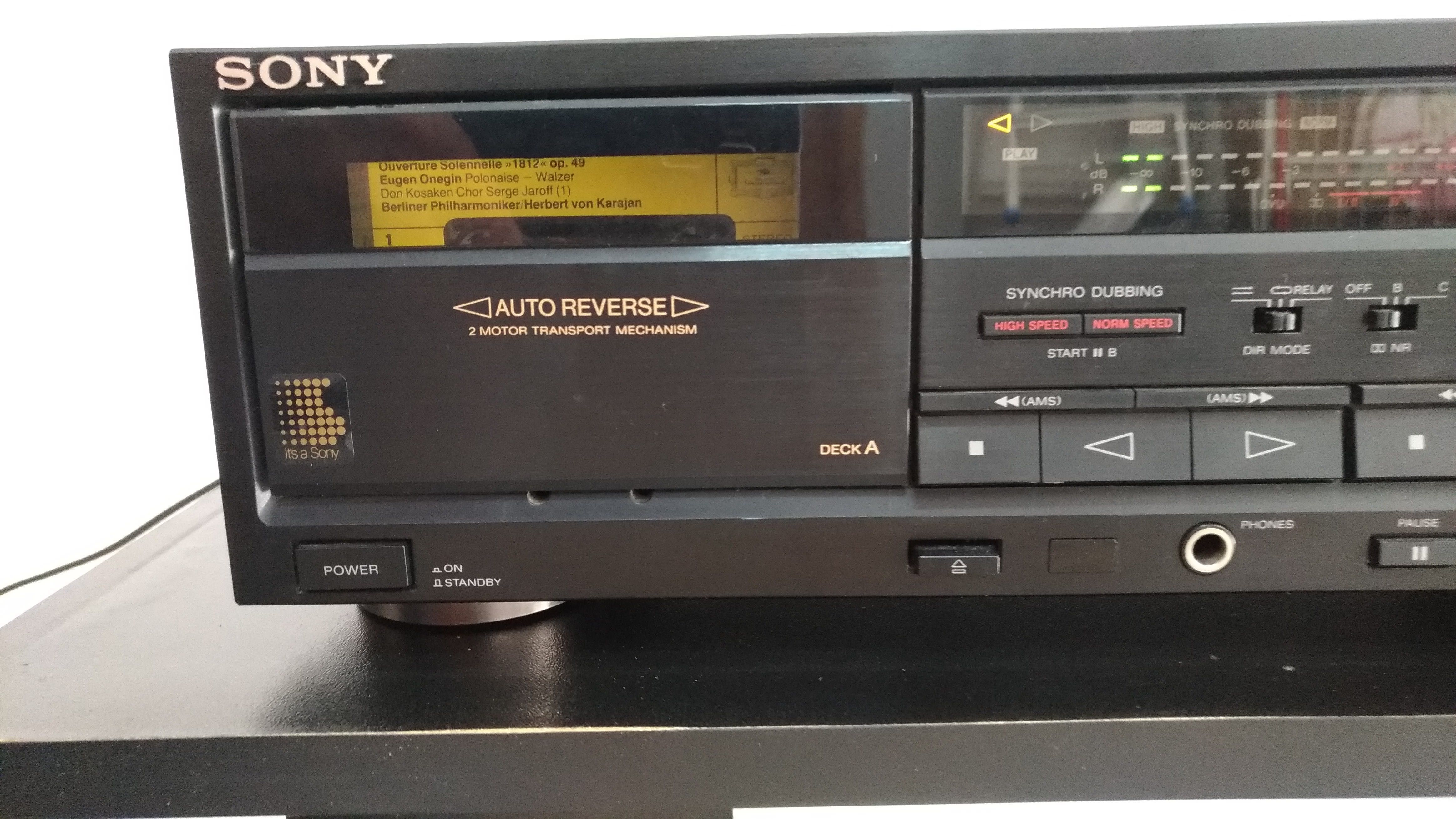 Deck de cassettes duplo Sony TC-WR520