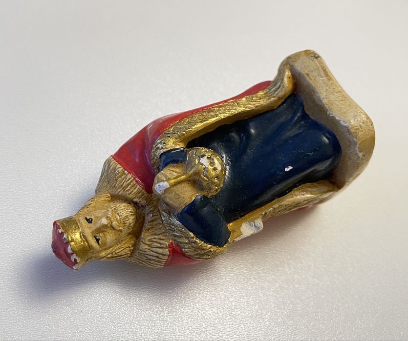 Stara figurka gipsowa król Melchior do szopki bożonarodzeniowej