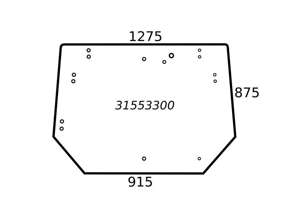 szyba tylna valtra valmet