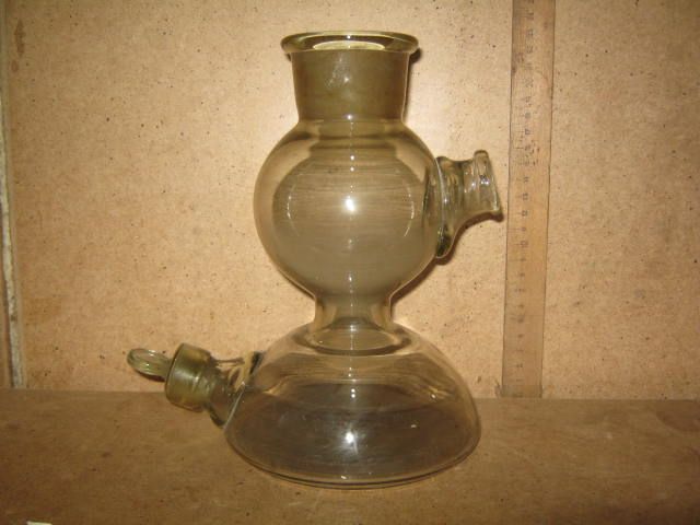 Колба Кіппа лабораторна скляна об'єм 1 літра.