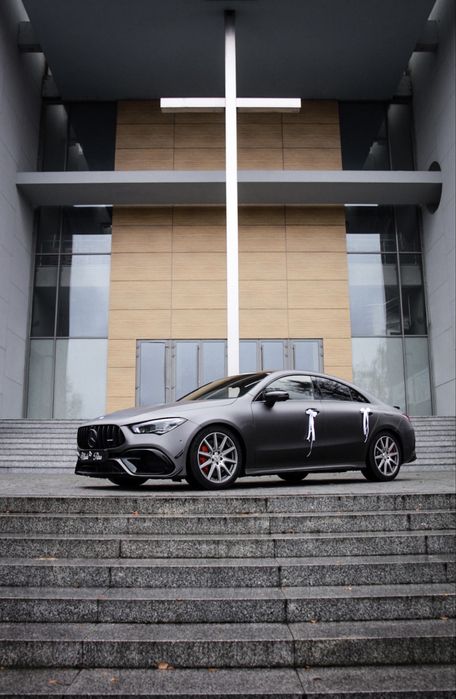 Auto do ślubu sportowy Mercedes CLA 45s / wynajem auta