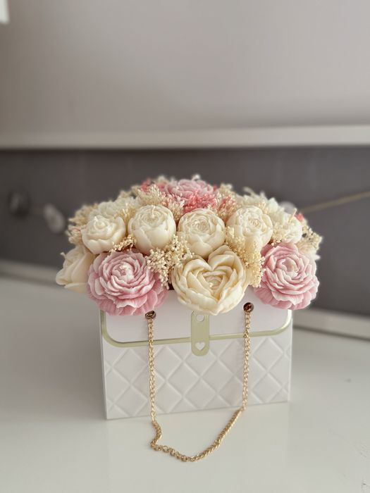 Flower box ze świec