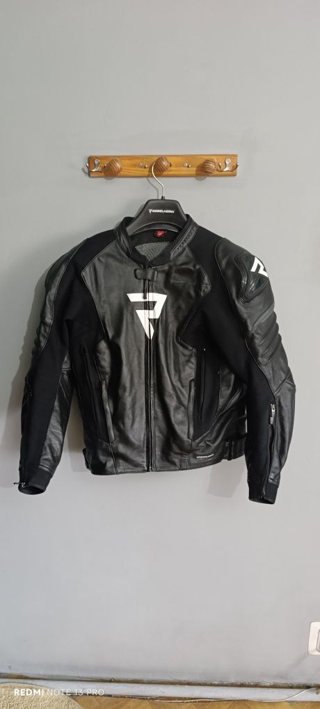 Kurtka motocyklowa REBELHORN BLACK/WHITE czarny/biały