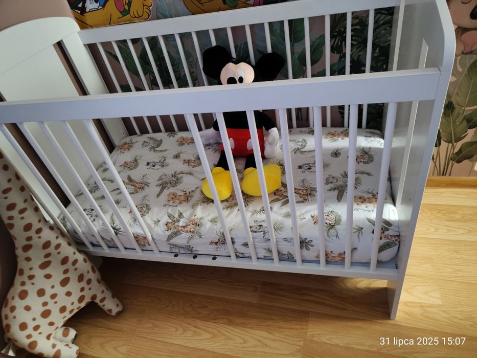 Sprzedam nowe łóżeczko Safari KLUPŚ materacyk hilding