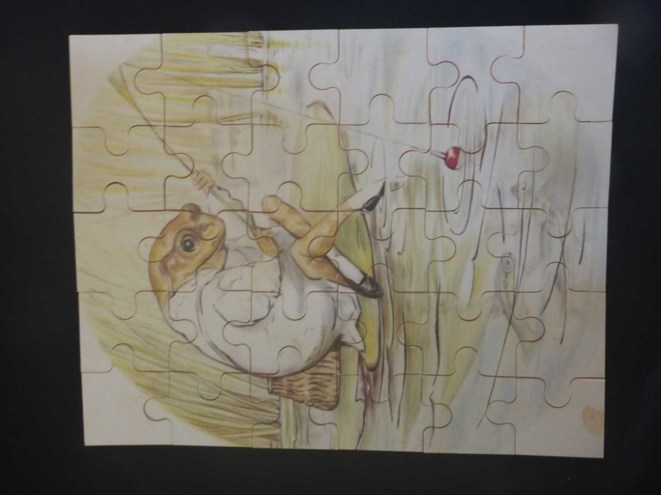 Puzzle de madeira 30 peças Beatrix Potter "Mr Jeremy Fisher" - VINTAGE