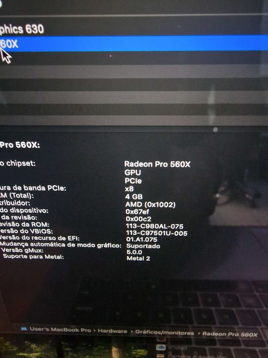 MacBook Pro TOUCH BAR 16 pol 2018 16gb ram 1 TB