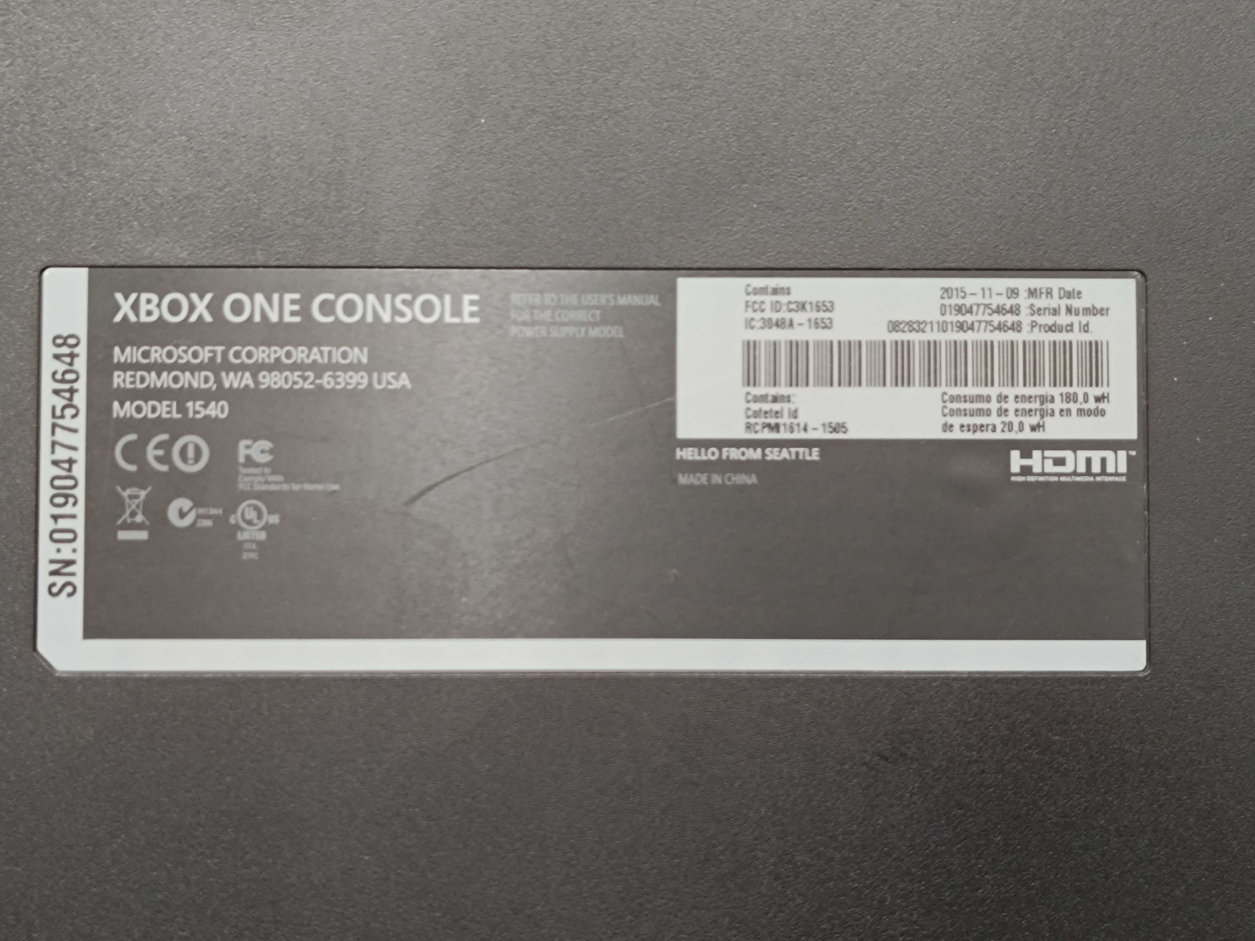 KONSOLA Xbox One FAT - Dysk 1 TB - Zasilacz, HDMI - Zestaw SKLEP