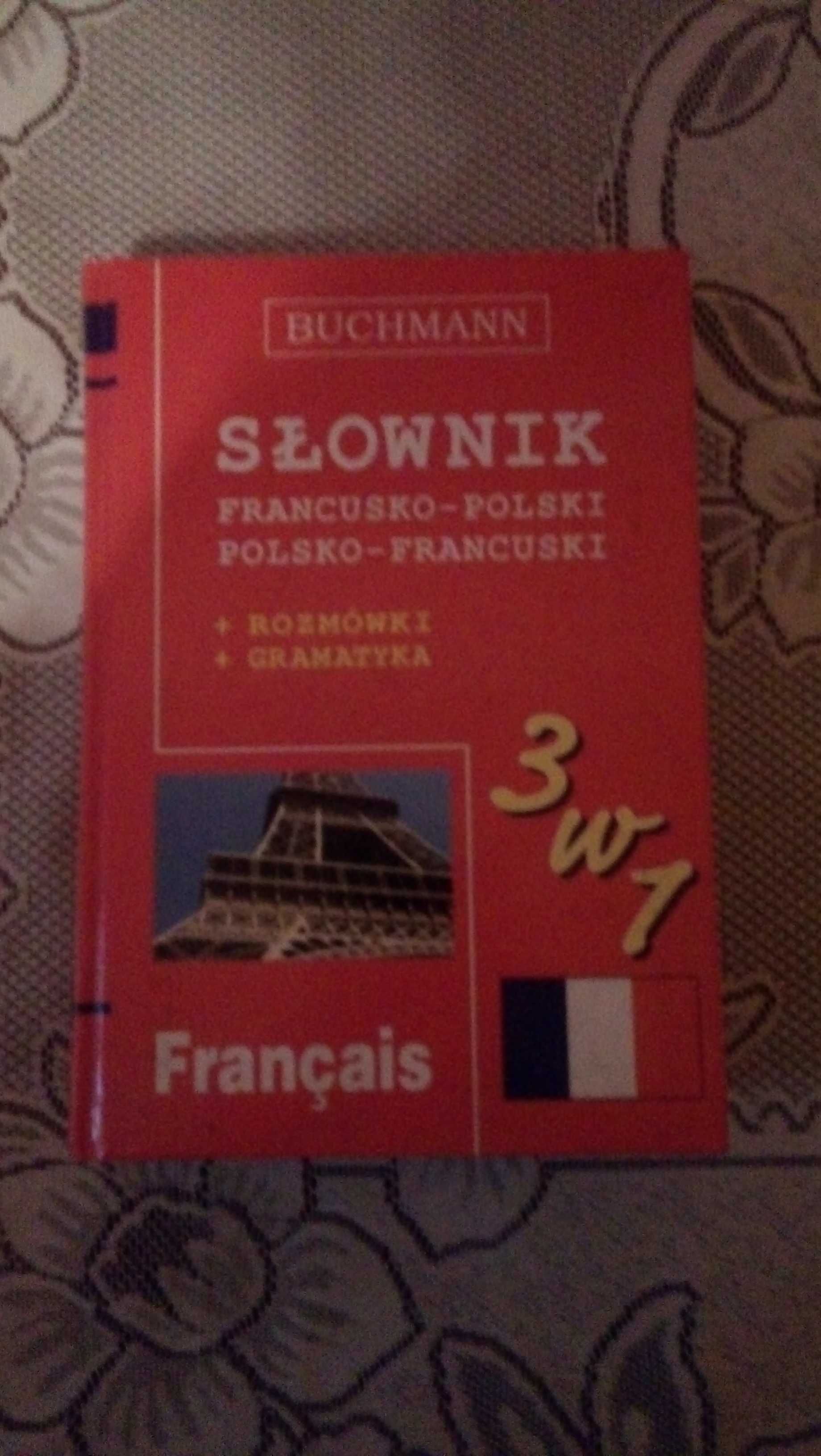 Slownik 3 w 1 polsko-francuski, rozmowki i gramatyka