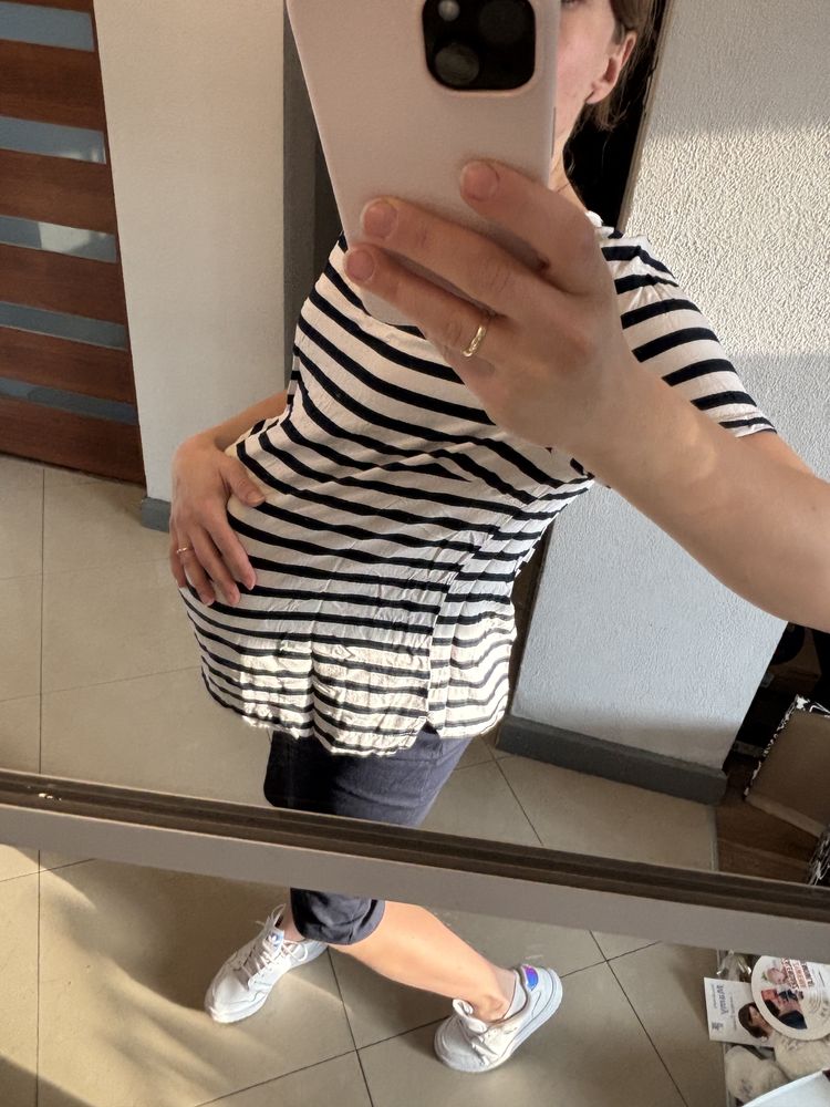 Koszulka w paski ciażowa hm