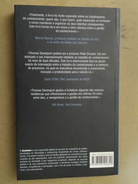 Profissão - Trabalhador do Conhecimento de Thomas H. Davenport - 1ª Ed