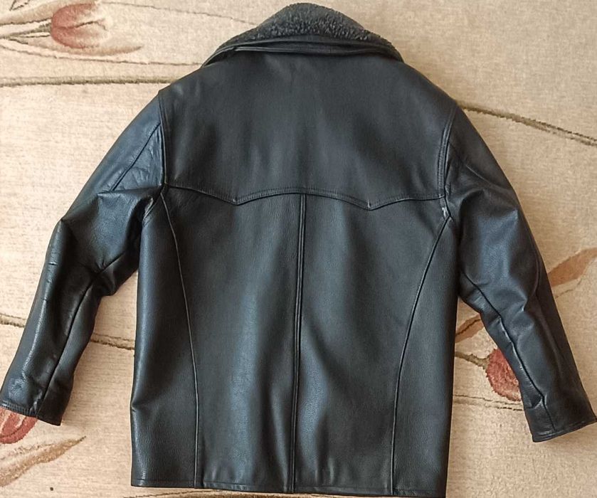 Kurtka zimowa skórzana, męska [XL]