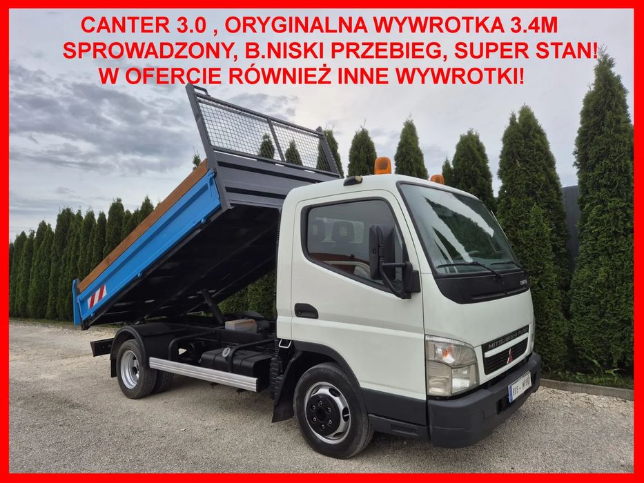 Mitsubishi CANTER 3.0 3c13  Wywrotka, Kiper 3.4m, Brak korozji, 142tys, Sprowadzony!