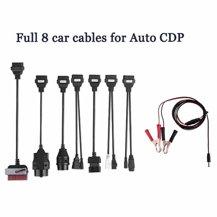 kit 8 pcs cabos obd máquina diagnóstico automóvel auto