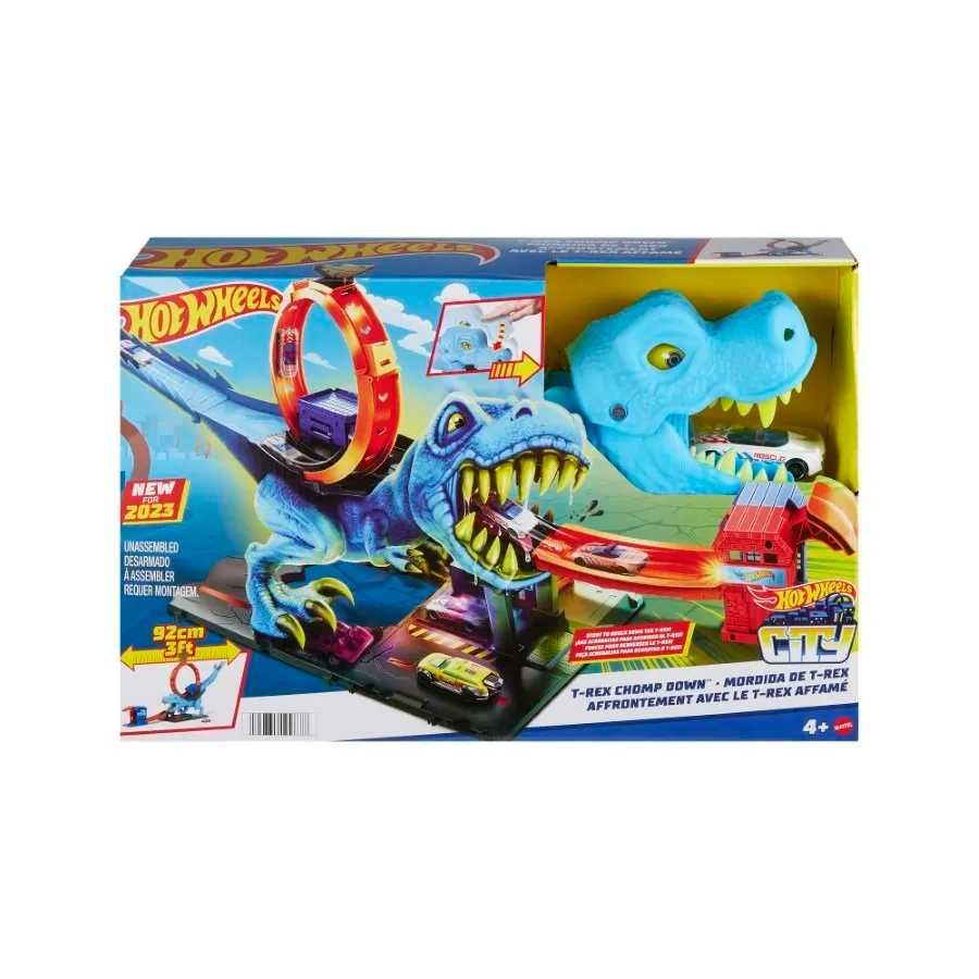 Хот вілс охота Ті-Рекса Hot Wheels City T-Rex Loop Playset HKX42