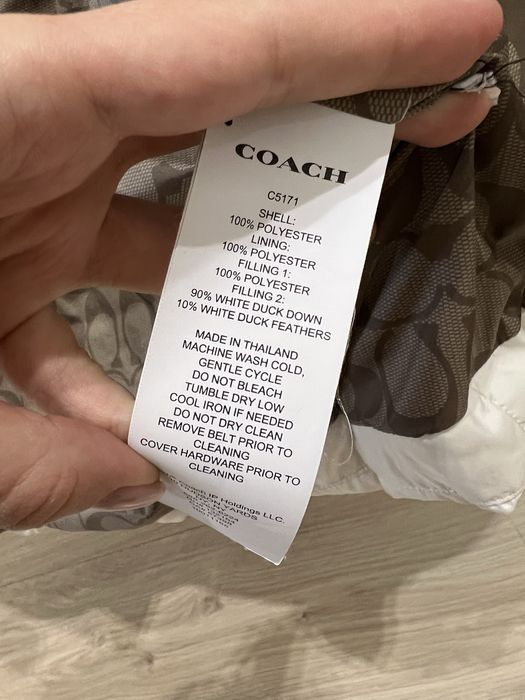 Пуховик куртка Coach XS Massimo COS оригінал