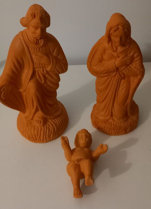 Presépio completo em barro 8 figuras