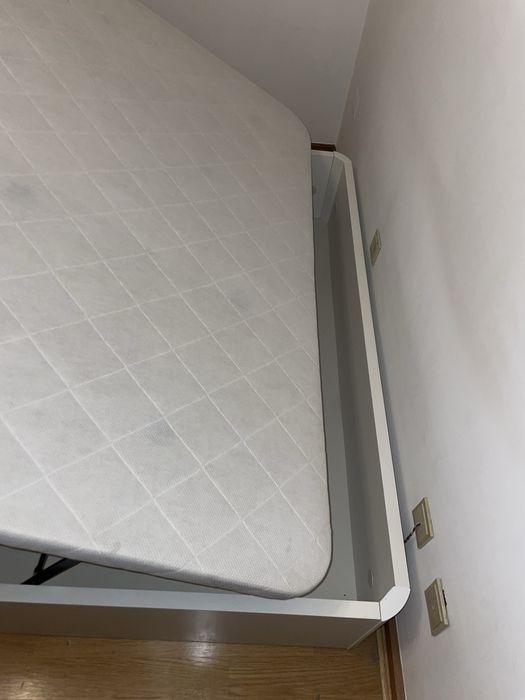 Sommier de Madeira Wenge Branco 160x200