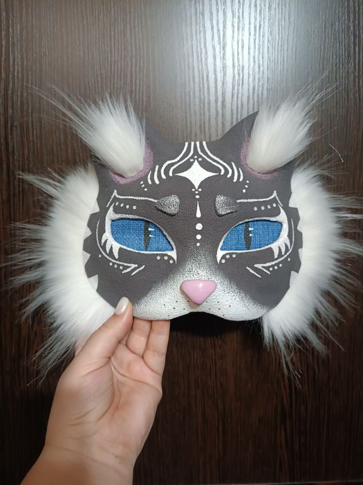 Маска кота для квадробіки. Теріан. Утренник. Свято. Квадробика.