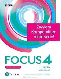 NOWE) Focus 4 Ćwiczenia + Kompendium Maturalne Longman Pearson