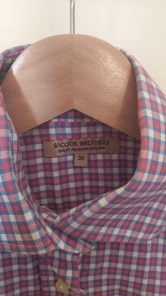 Camisa xadrez multicor da Sacoor Brothers