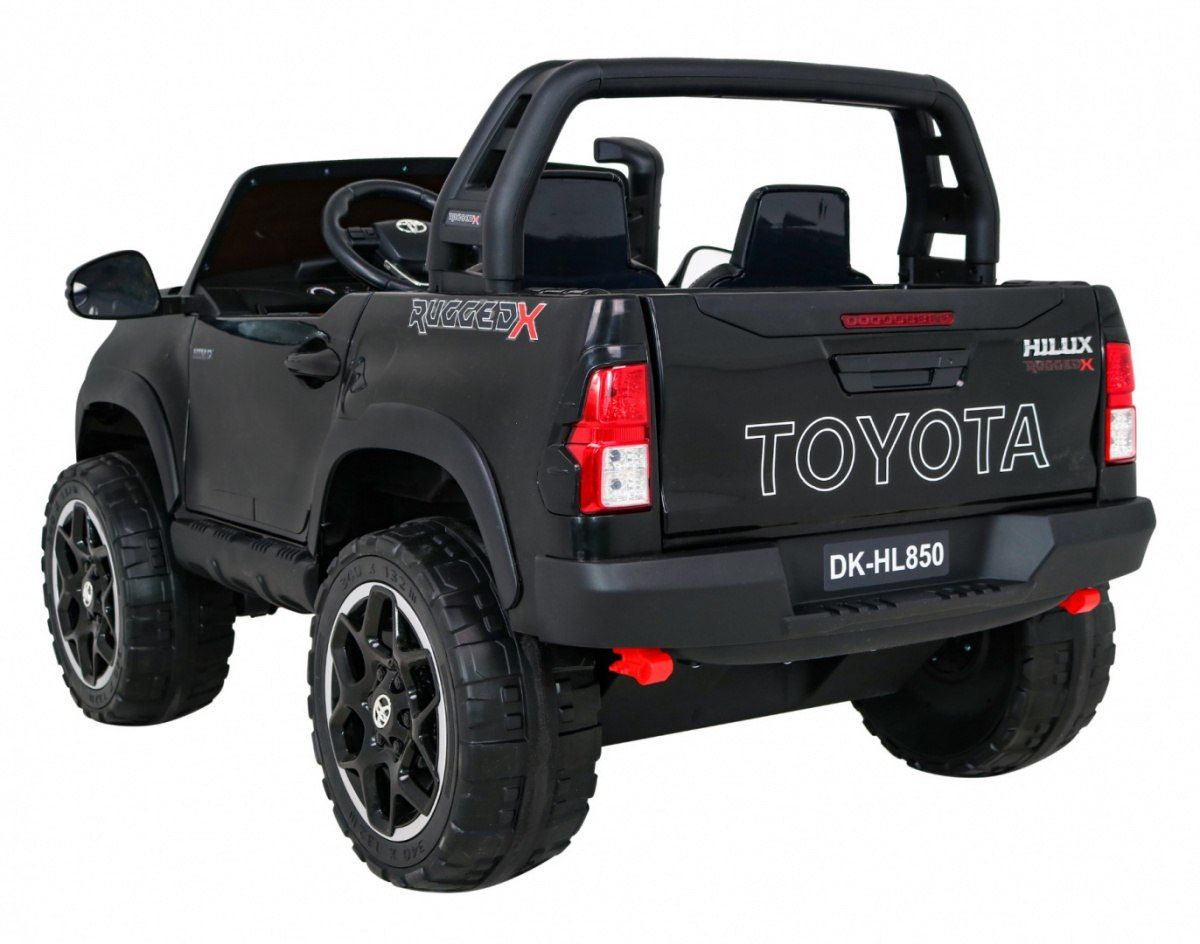 Pojazd Toyota Hilux Czarna auto akumulator duży xxl prezent święta