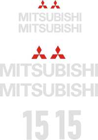 MITSUBISHI FD naklejki na wózek widłowy