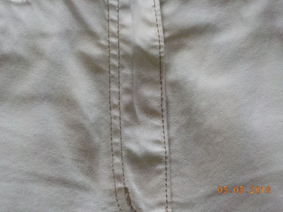 Spodnie jeansowe białe .Piękne ,założone 2 x.rozm.40