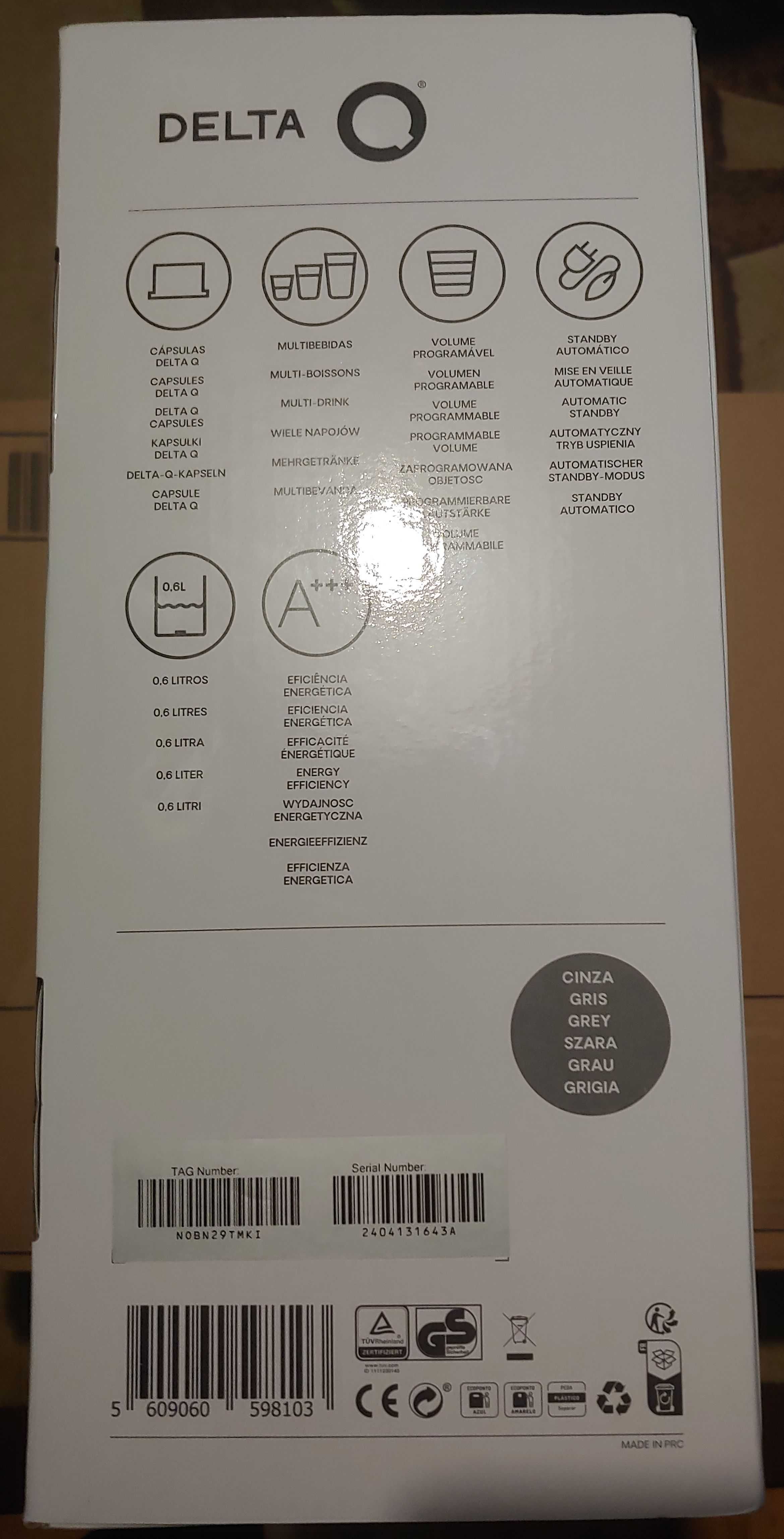 Nowy ekspres Delta Q MINI QOOL 19 bar + mix 100 kapsułek